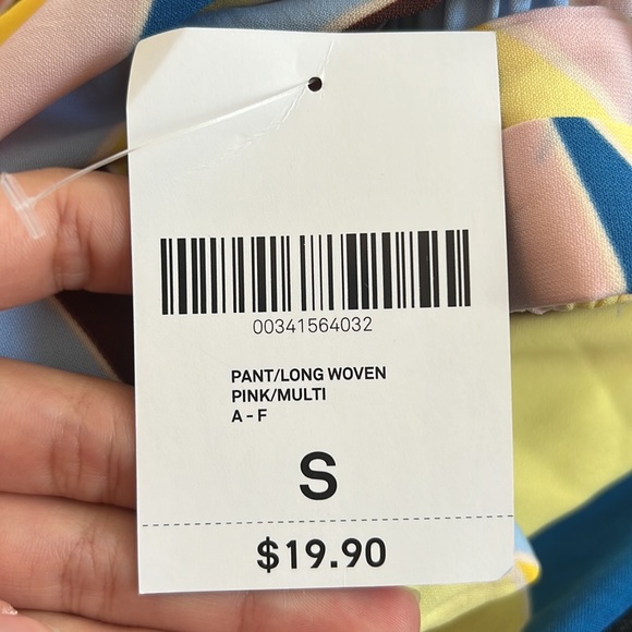 Long Woven Multicolor Pants - Picture 5 of 5
